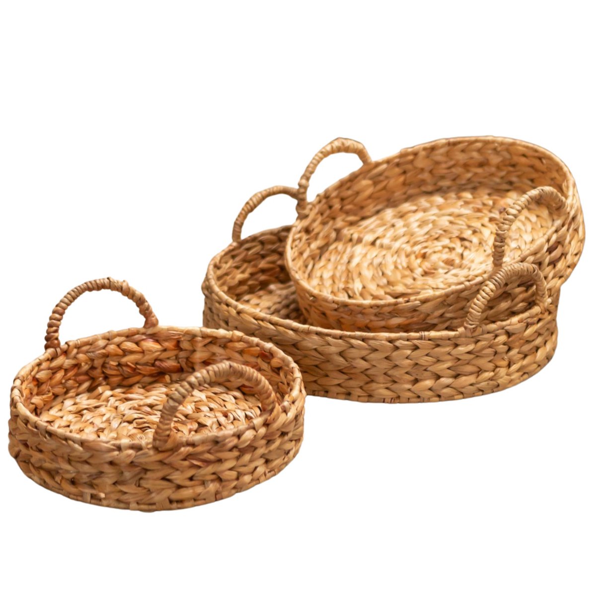 Decorative tray MATAHARI made of water hyacinth (3 sizes)