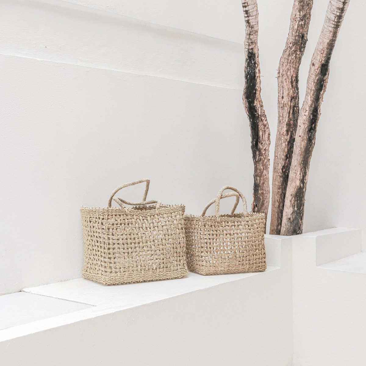 Shopping bag | Beach bag MOYO made of woven seagrass (2 sizes)