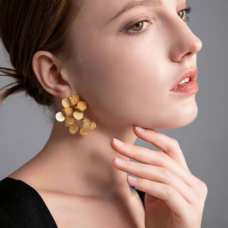 Elegante bloemboeket oorbellen