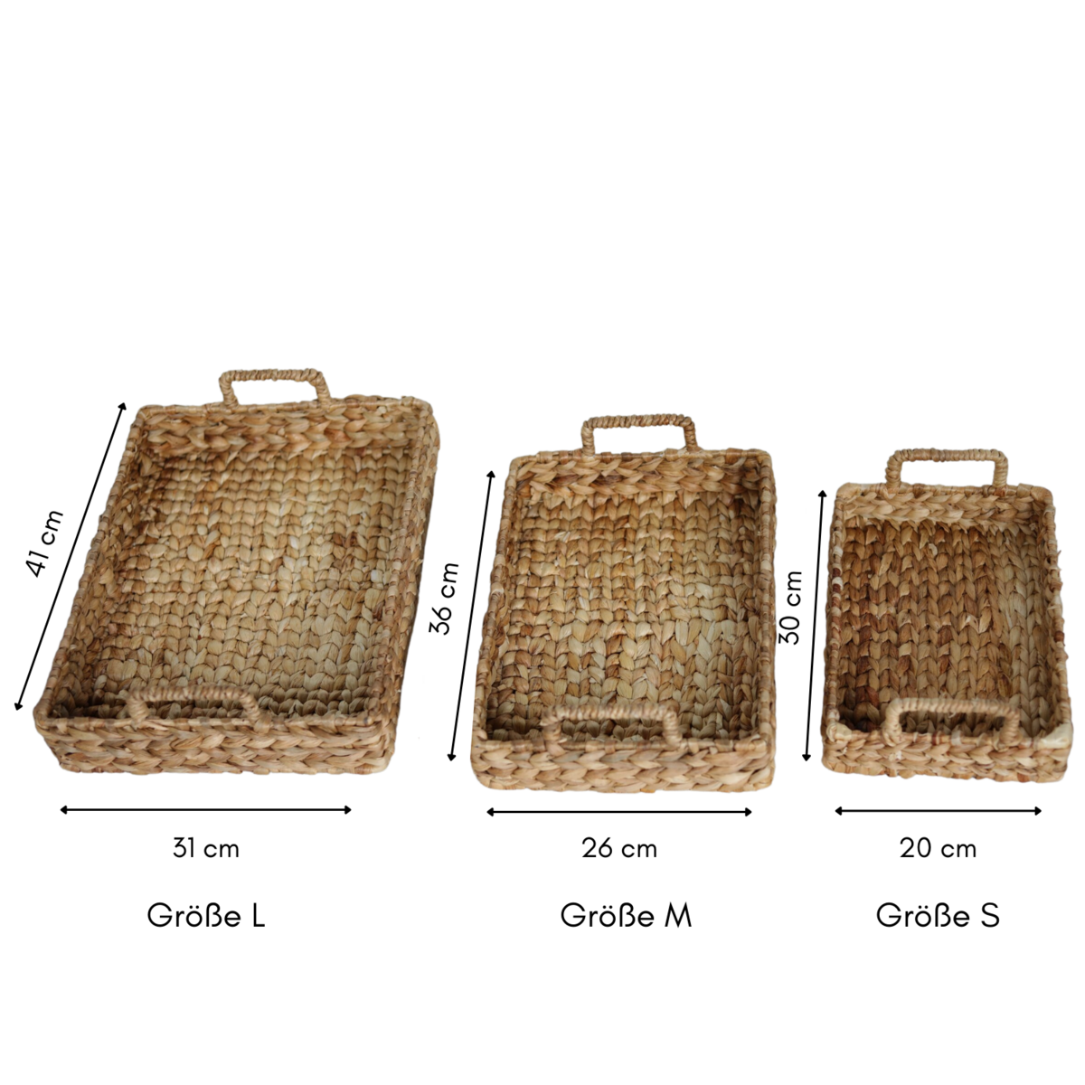 BESAKIH water hyacinth tray (3 sizes)