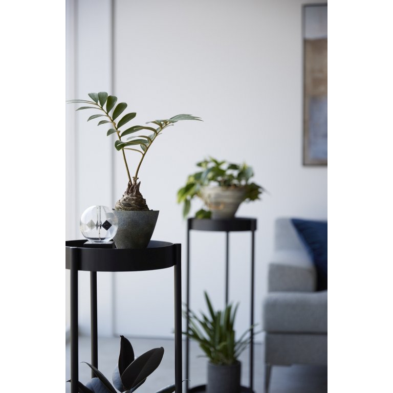 2 Etages planten standaard Zwart