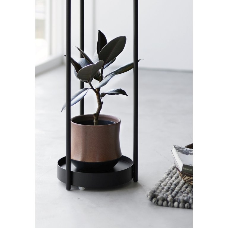 2 Etages planten standaard Zwart