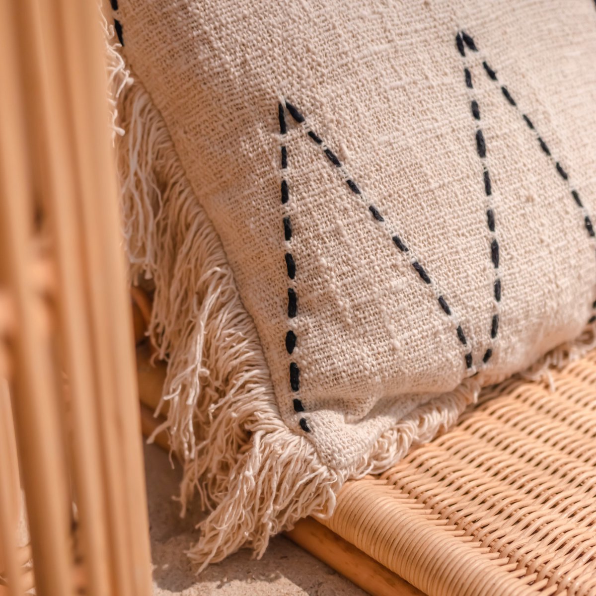 Handwoven pillowcase 40x40/50x50 cm | Decorative Cushion | Sofa cushion PITU Made of Cotton