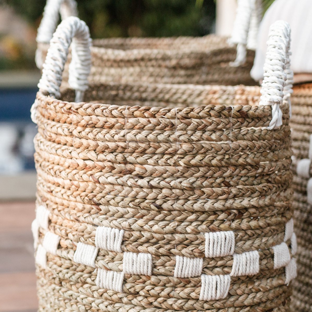 Laundry basket LAWANG | Plant basket | Seagrass storage basket (3 sizes)