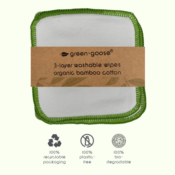 green-goose Reusable Cotton Pads | 15 Pieces | In Gift Box | Mix