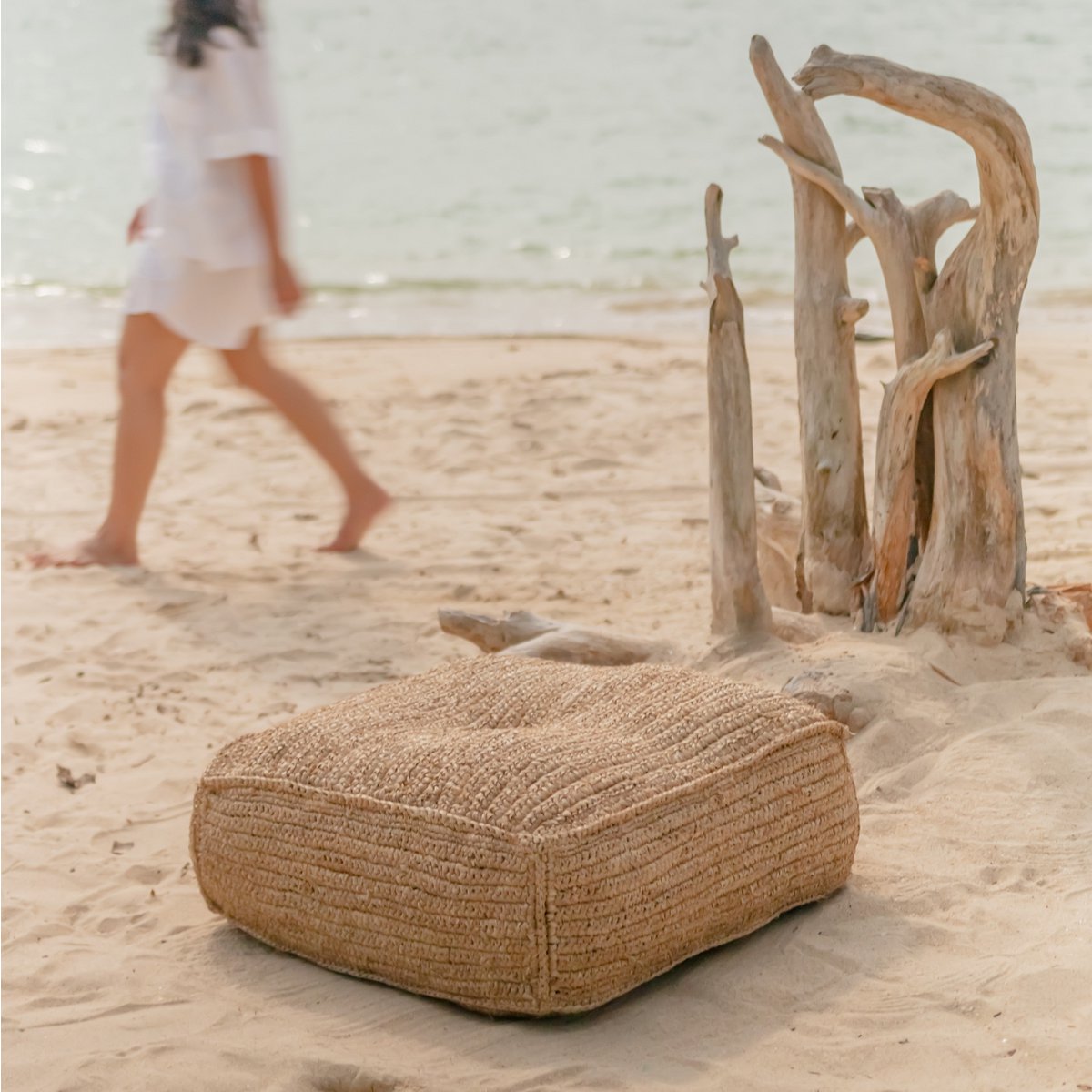 De Padar Poef – Natuurlijke elegantie voor jouw interieur