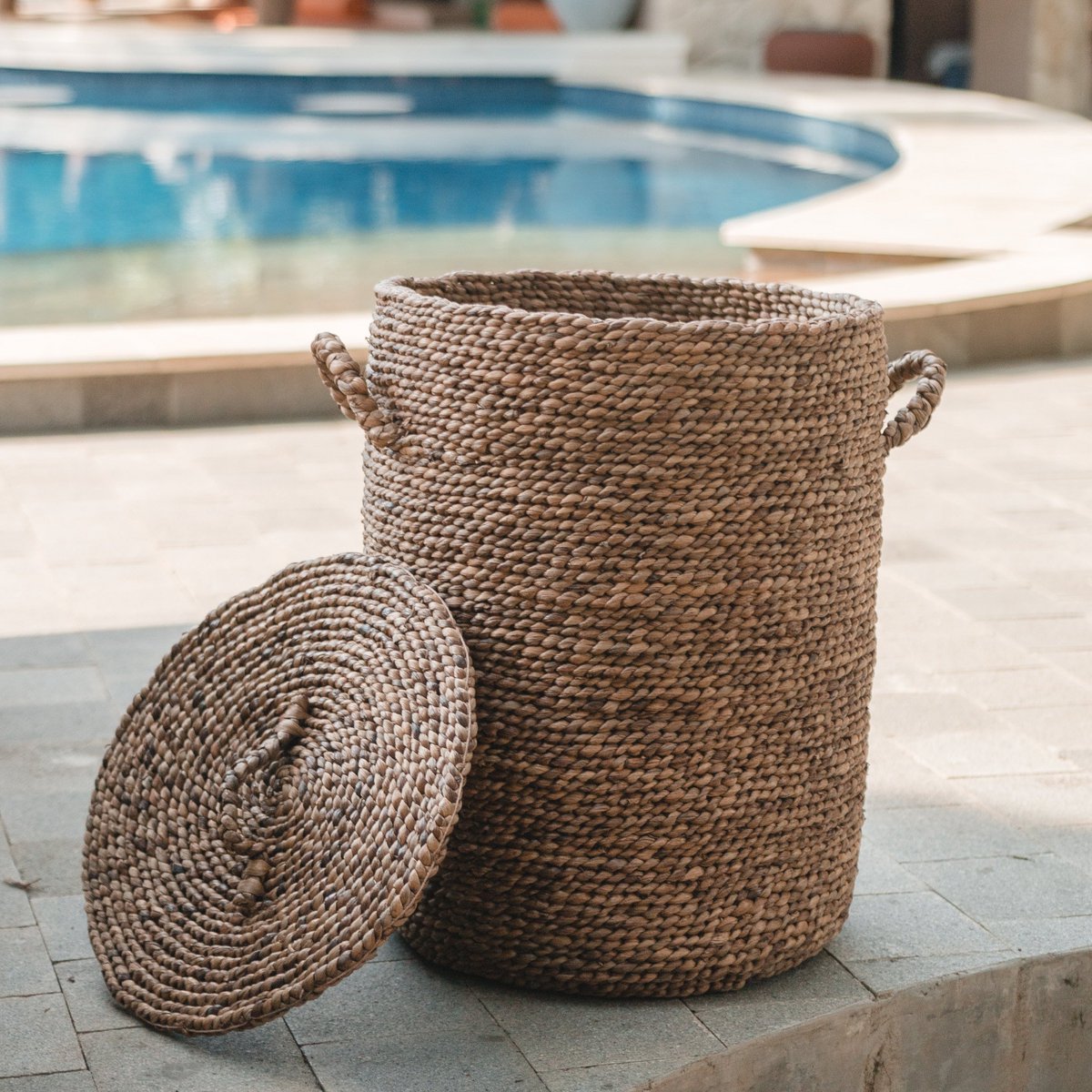 Ikat Basket with Lid