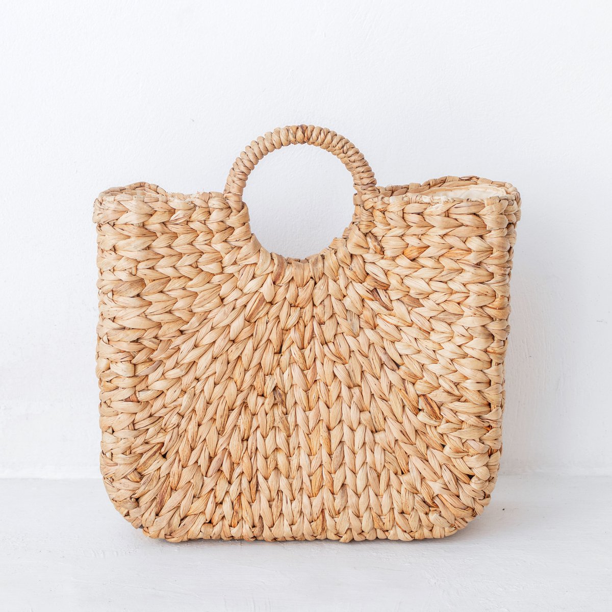 Woven summer bag | Shopping bag SAMBAS made of water hyacinth