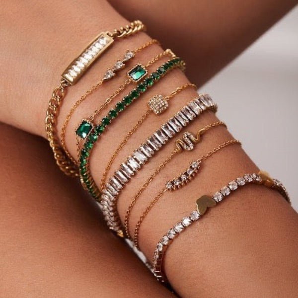 Chic Sparkling Stackable Bracelet Set
