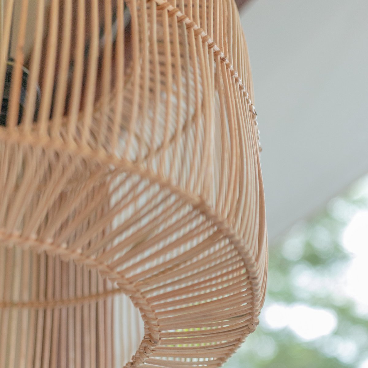 Rattan lamp | Boho lampshade | Hanging lamp LIKU (2 sizes)