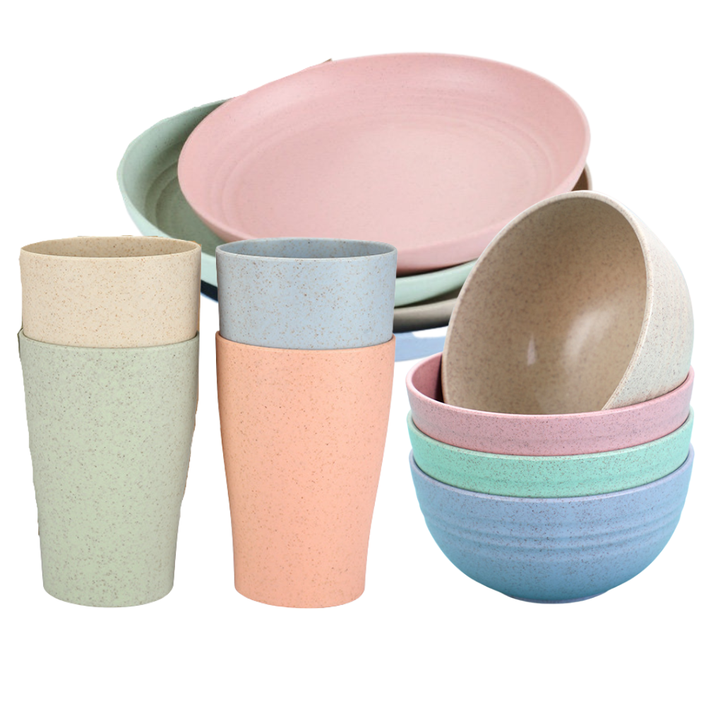 green-goose Bio-based Dinnerware Set - 12-piece