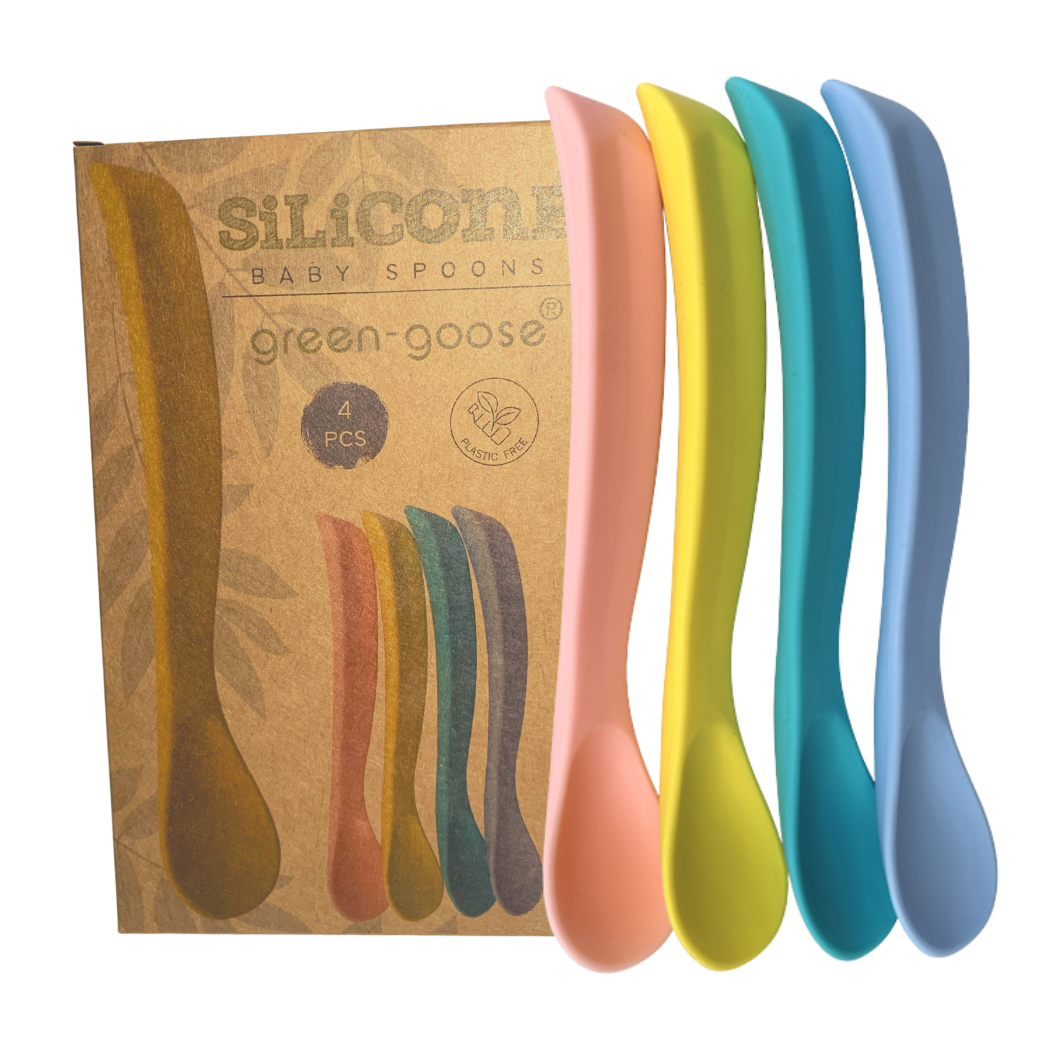 green-goose Baby Spoon Set Curved - 4 Pieces