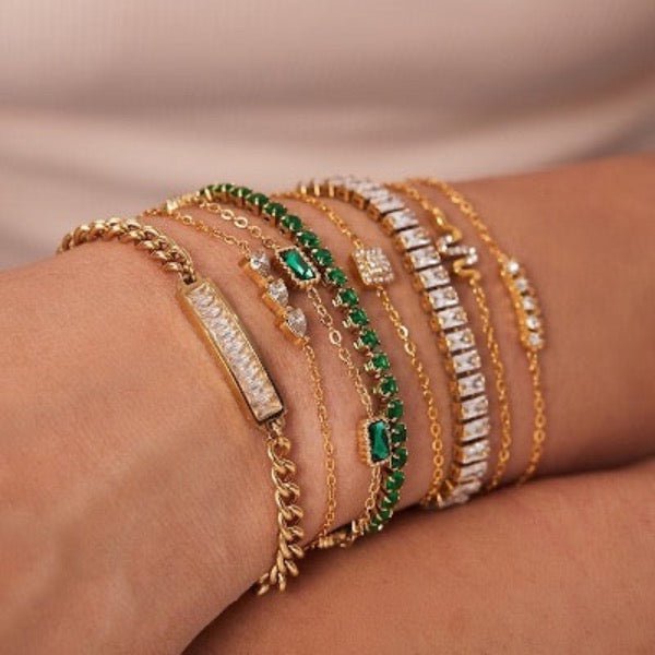 Chic Sparkling Stackable Bracelet Set