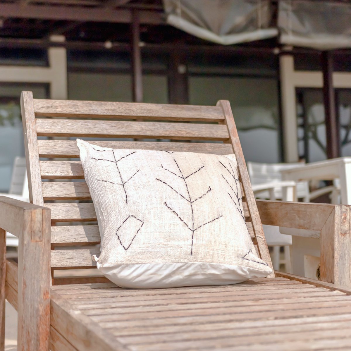 Handwoven pillowcase SERAJA 40x40 or 50x50 cm decorative cushion cover sofa cushion made of cotton